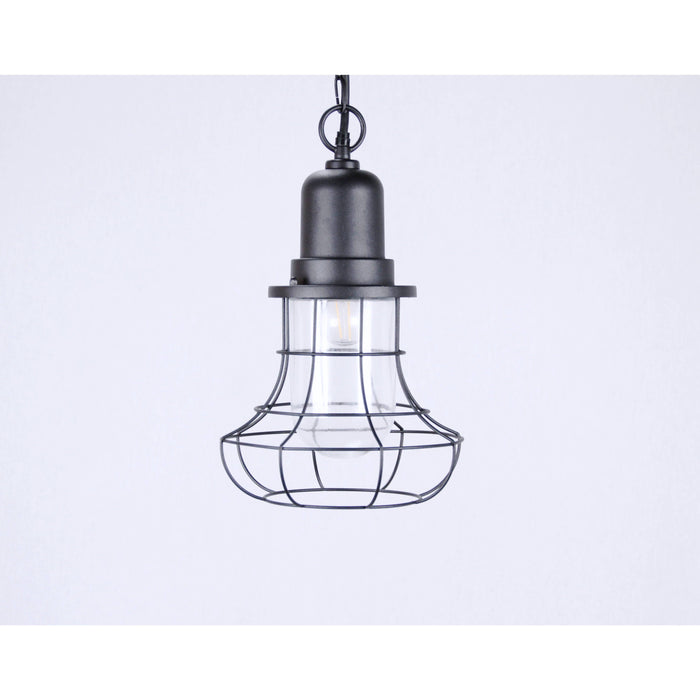 LAMP. EXT. TECHO NEGRO 1L E27 60W