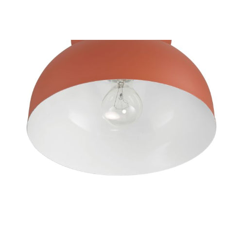 LAMP. TECHO VENTURE DOME ROJO 1L E26 60W