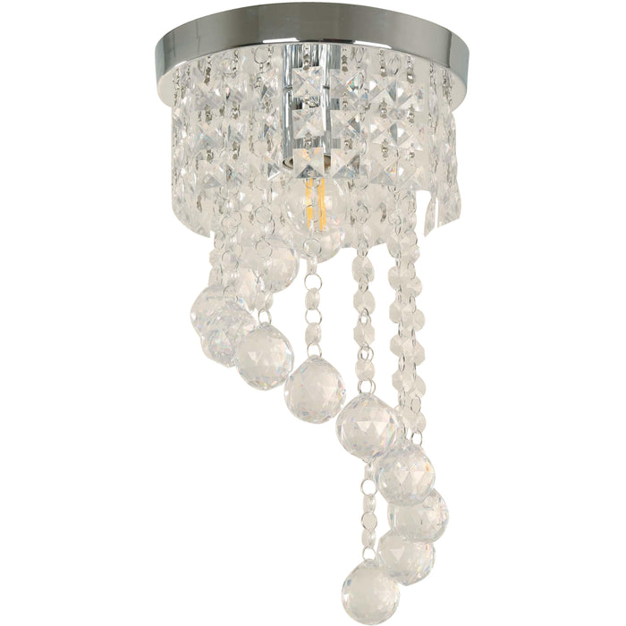 LAMP. TECHO CROMO 1L E27 60W