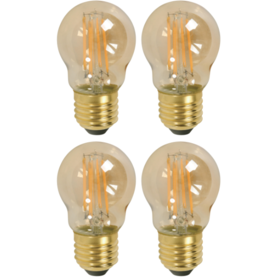 BOMBILLO LED FILAMENTO G45 E27 4W 120V 2700K (4 PIEZAS)