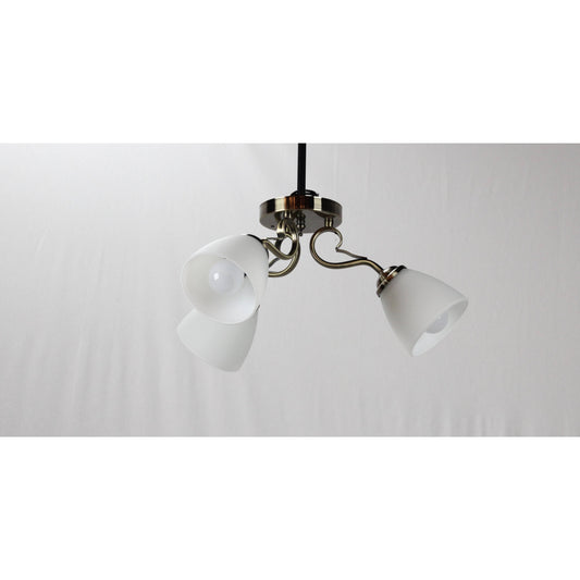 LAMP. TECHO BRONCE ANTIGUO 3L E27 40W I/B LED
