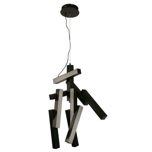 Lámpara Led Colgante Negro 1L 32W 100-240V 2700K