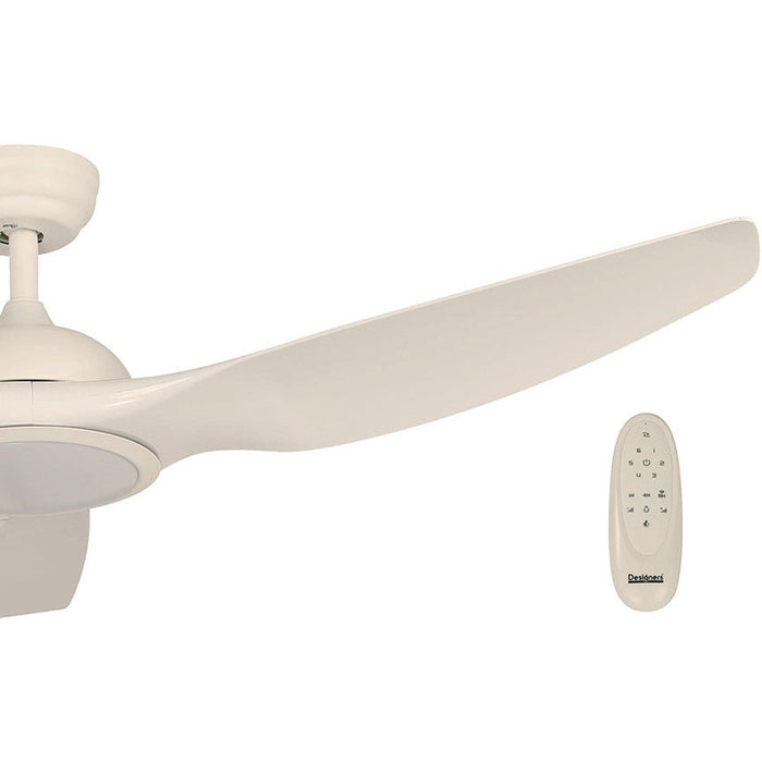 VENTILADOR TECHO LED 52" BLANCO 18W 3000/4000/6000K 100-240V (INTELIGENTE)