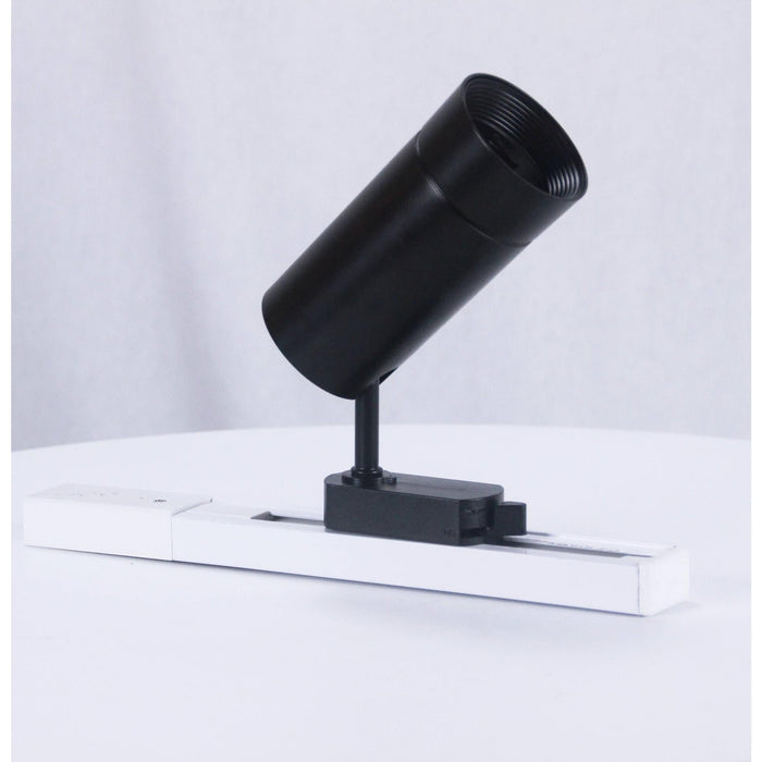 LAMP. TECHO RIEL NEGRO 1L GU10 7W