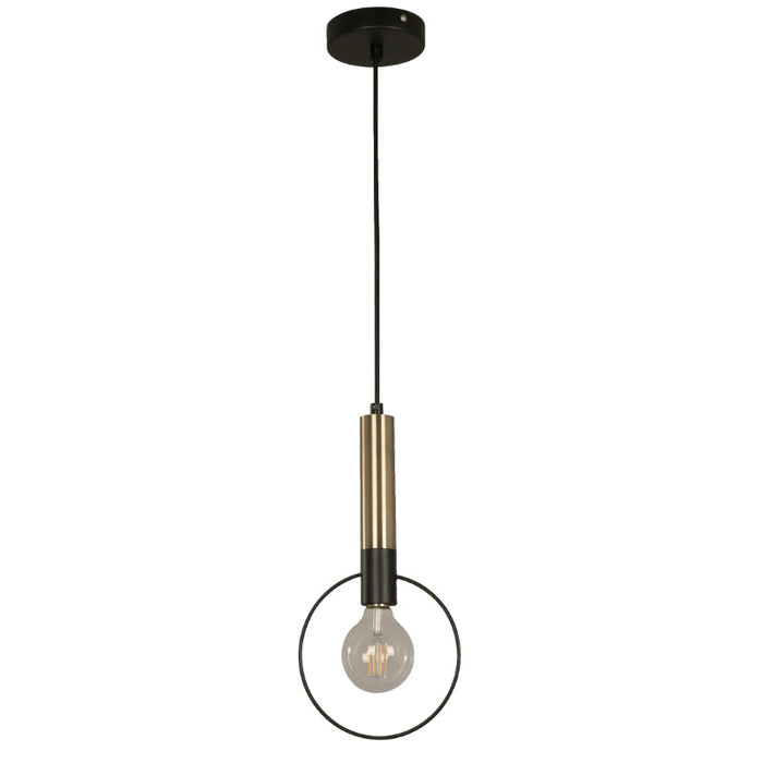 LAMP. COLGANTE NEGRO 1L E27 40W