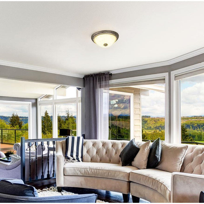 LAMP. TECHO GRIS 2L E27 60W