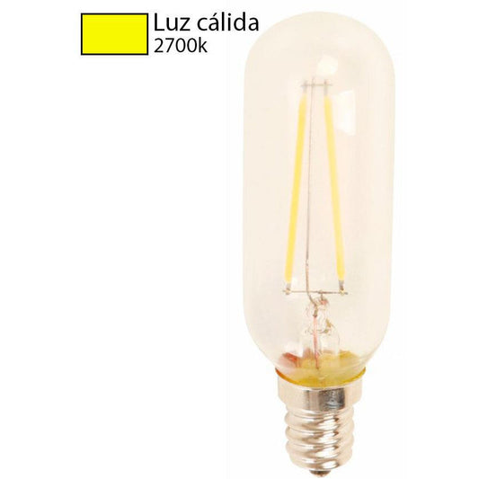 BOMBILLO LED FILAMENTO T25 E12 2W 120V 2700K