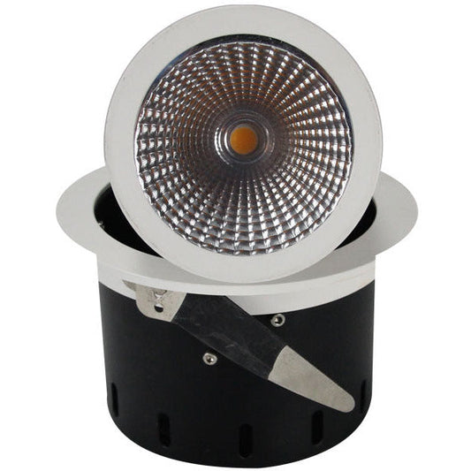 LAMP. LED EMPOTRABLE*1LT*22W*100-265V*3000K*INCLUYE LED Y DRIVER*ACAB. BLANCO MATE