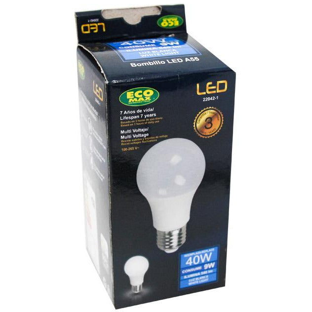BOMBILLO LED A55 E27 9W 100-265V 6000K