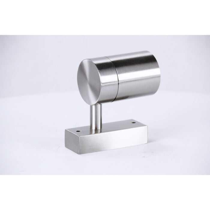 LAMP. EXT. PARED PLATEADO 1L GU10 35W I/B