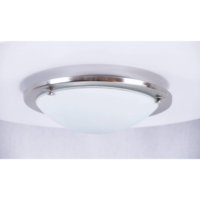 LAMP. TECHO NIQUEL SATINADO 1L E27 60W