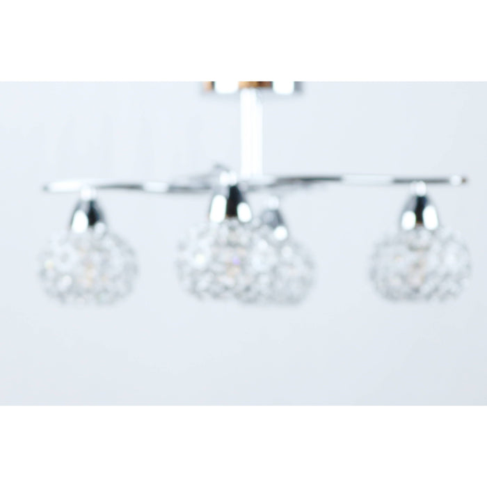 Lámpara Techo Cromo 4L E14 40W