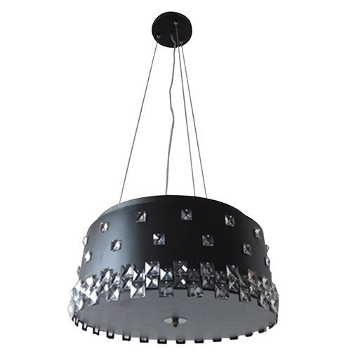 Lámpara Techo Negro 3L E14 40W N/B