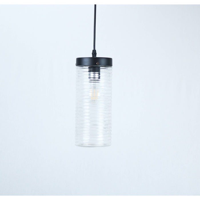 LAMP. COLGANTE NEGRO 1L E27 60W
