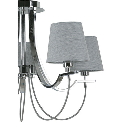 LAMP. TECHO CROMO 5L E14 40W