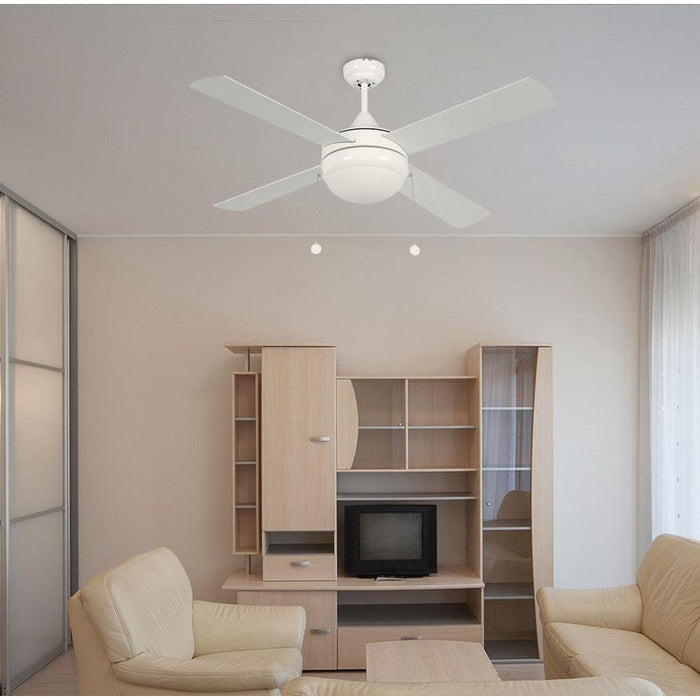 VENTILADOR DE TECHO 48" BLANCO 2L E27 40W