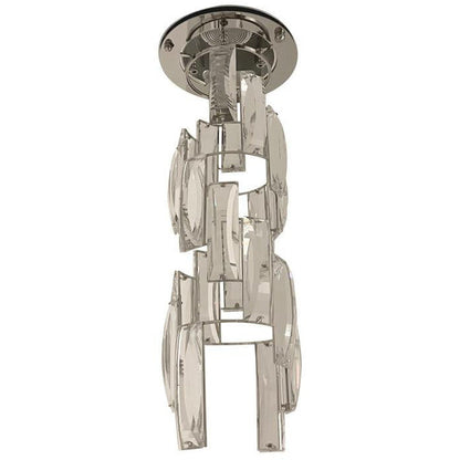 LAMP. TECHO CRISTAL TURNS CROMADO 1L GU10 35W