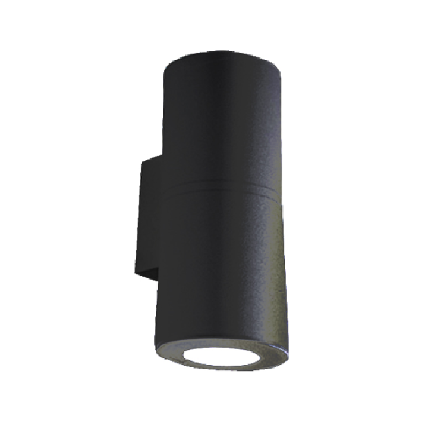 LAMP. EXT. PARED FRANCA 90 NEGRO 2L GU10 7W CCT