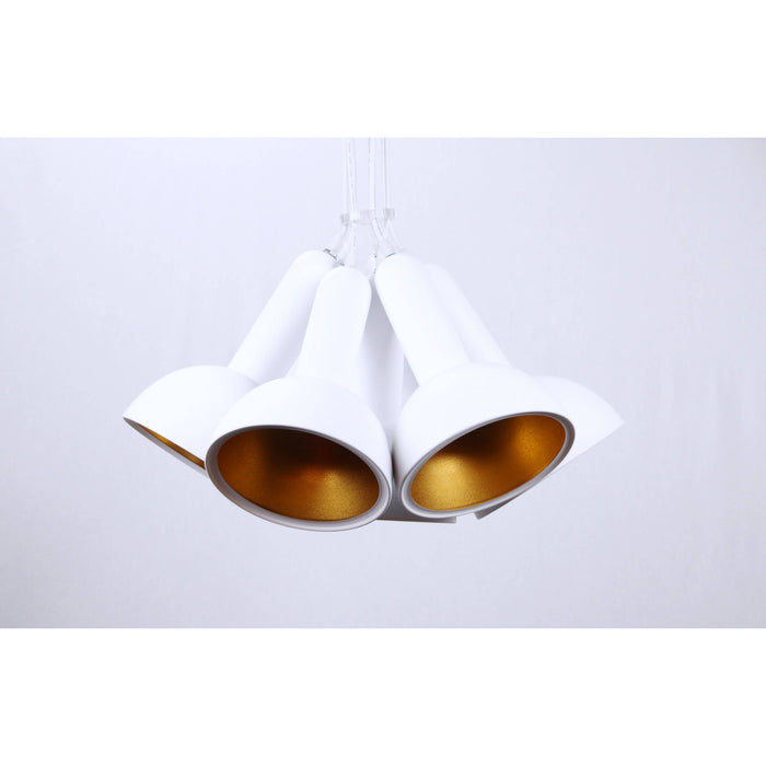 Lámpara Colgante Blanco 7L E27 60W