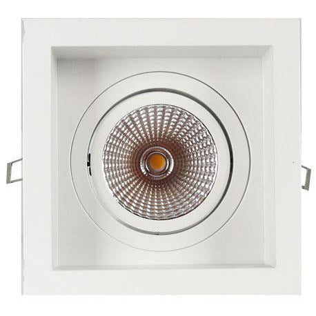 LAMP. LED EMPOTRABLE*1LT*8W*100-265V*3000K*INCLU. BOMBILLO Y DRIVER*ACAB. BLANCO MATE