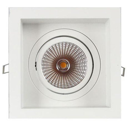 LAMP. LED EMPOTRABLE*1LT*8W*100-265V*3000K*INCLU. BOMBILLO Y DRIVER*ACAB. BLANCO MATE