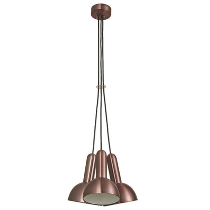 Lámpara Colgante Rosa Metalico 3L E27 60W