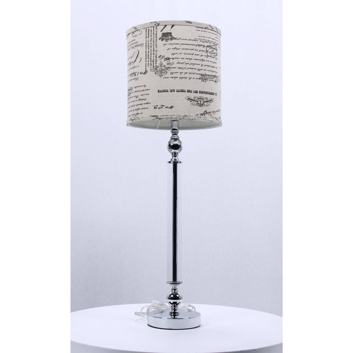 LAMP. MESA CROMO 1L E27 60W (CUERPO)