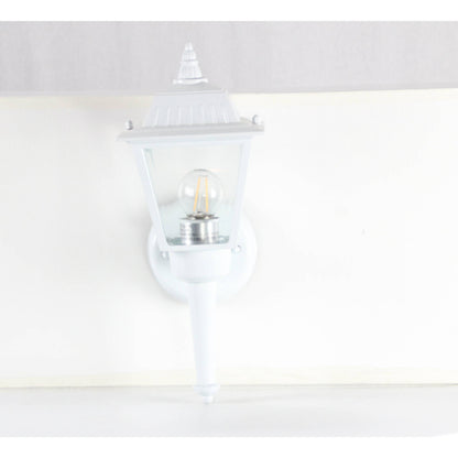 LAMP. EXT. PARED BLANCO 1L E27 60W