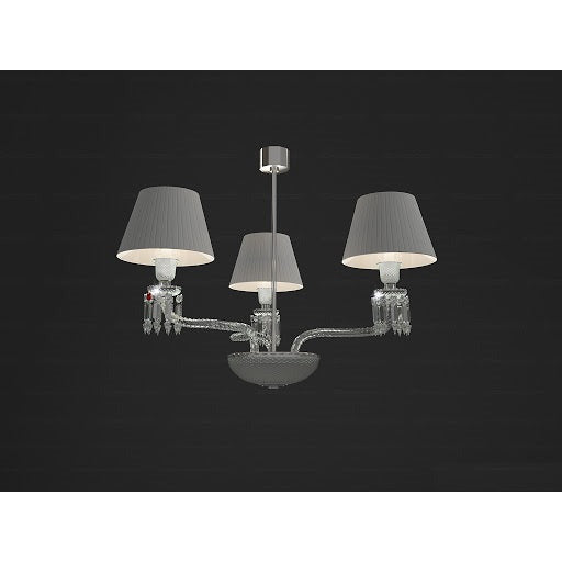 LÁMPARA CHANDELIER TURBILLON 3L BLANCA BACCARAT