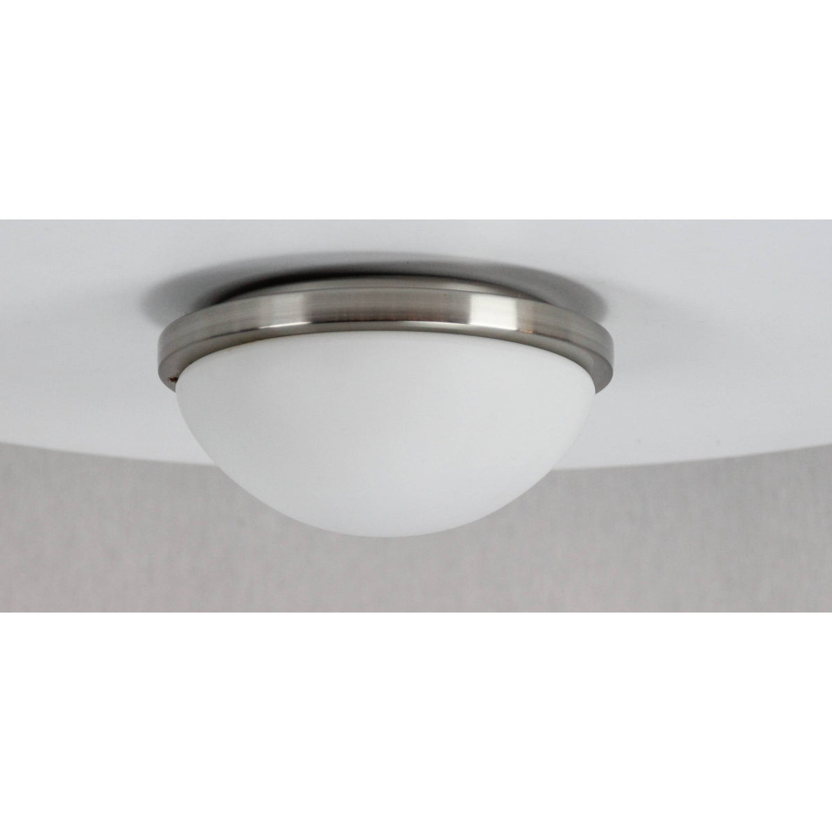LAMP. TECHO NÍQUEL SATINADO 1L E27 60W