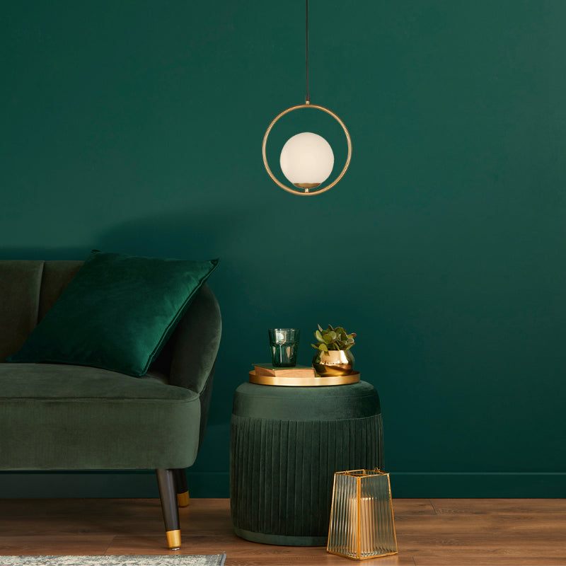 LAMP. COLGANTE NEGRO+BRONCE 1L E27 40W