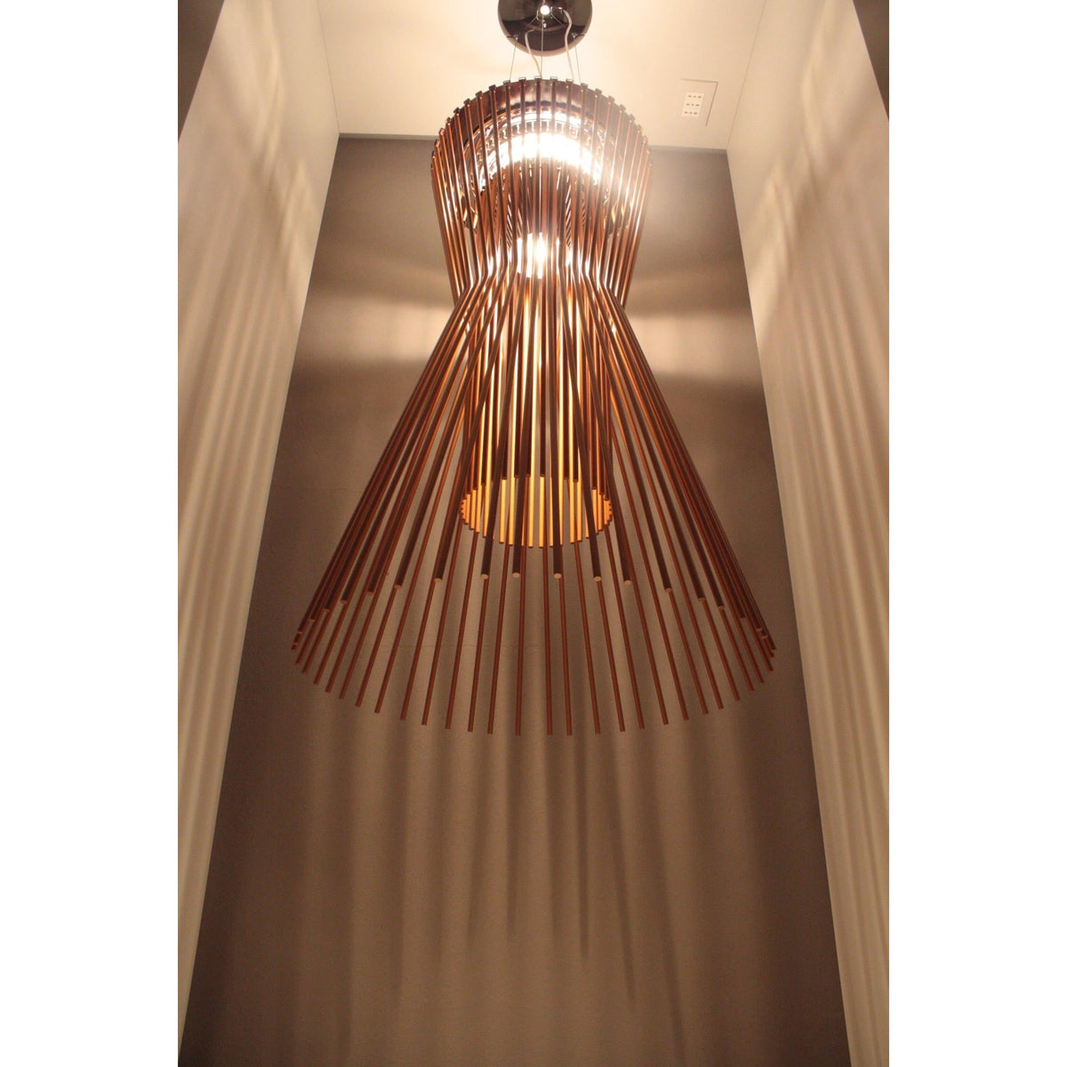 LAMP. COLGANTE ALLEGRO VIVACE MARRÓN 1L R7S 120W