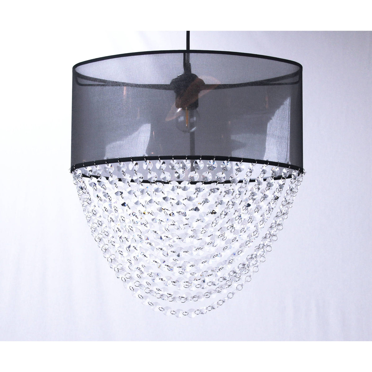 LAMP. COLGANTE NEGRO 1L E27 60W