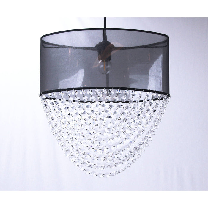 LAMP. COLGANTE NEGRO 1L E27 60W