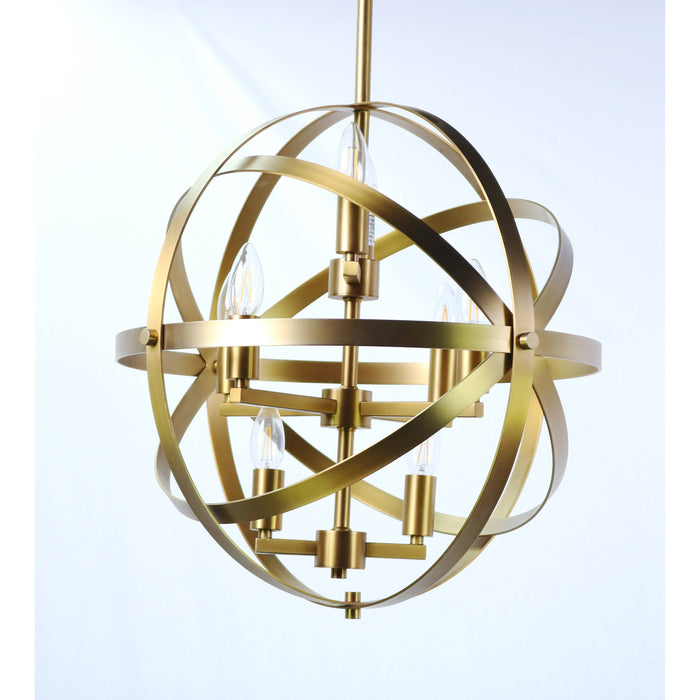 LAMP. TECHO DORADO 8L E14 40W