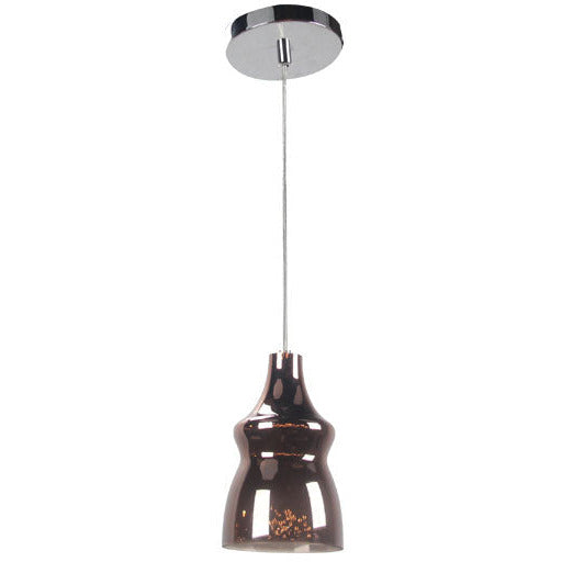 LAMP. COLGANTE CROMO 1L E14 40W