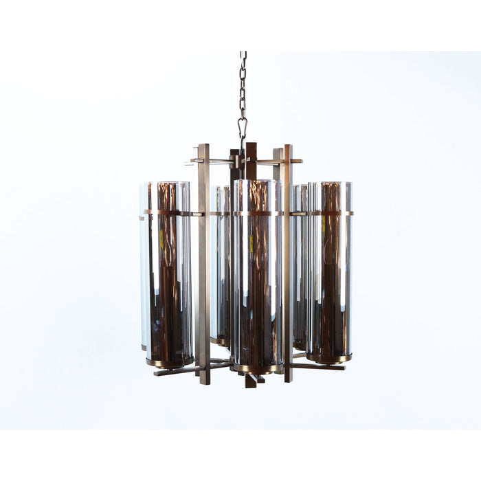 LAMP. COLGANTE BRONCE 6L E14 40W (CUERPO)
