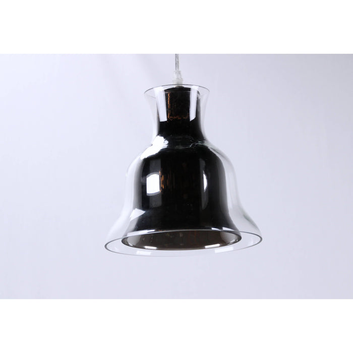 LAMP. COLGANTE NÍQUEL SATINADO 1L E27 60W