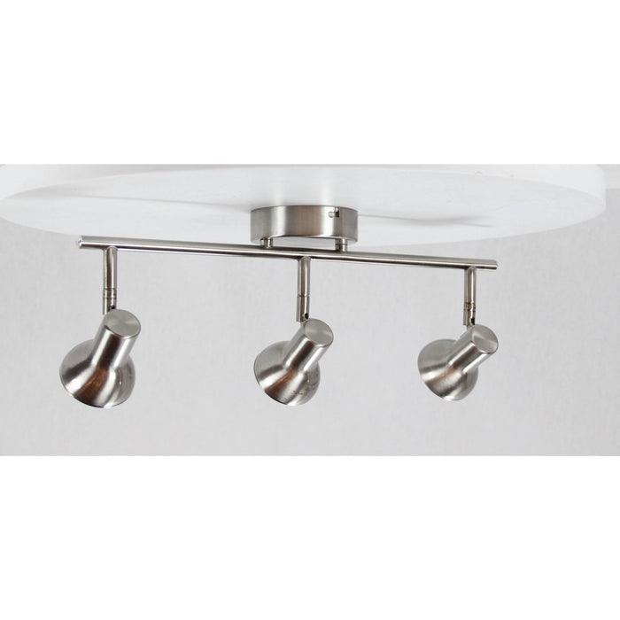 LAMP. LED TECHO REFLECTORA NÍQUEL SATINADO 3L 6W 85-265V 3000K
