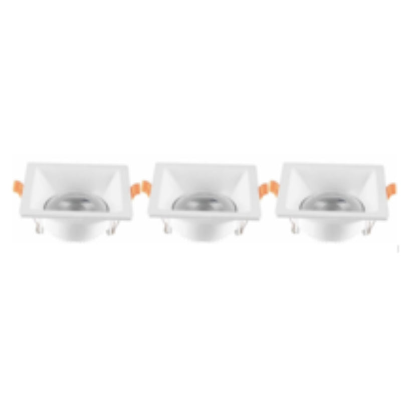 LAMP. LED EMPOTRABLE BLANCO 5W 100-240V 3000K 3 PIEZAS MOVIBLE