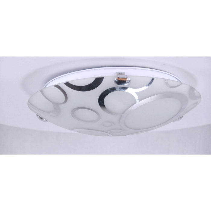 LAMP. TECHO CROMO 2L E27 60W