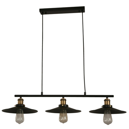 LAMP. COLGANTE NEGRO 3L E27 40W