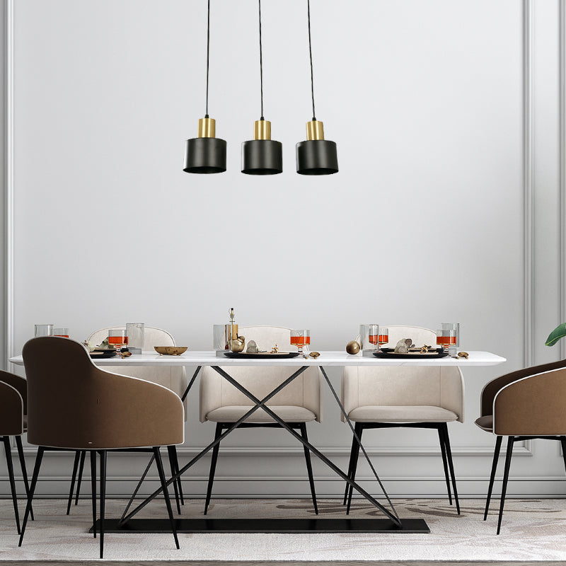 LAMP. COLGANTE NEGRO 3L E27 60W