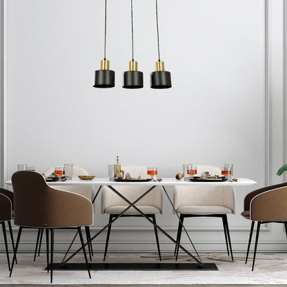 LAMP. COLGANTE NEGRO 3L E27 60W