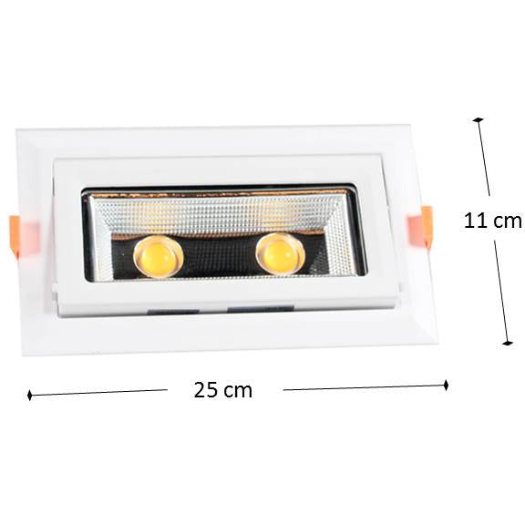 LAMP. REFLECTORA LED BLANCO 1L 40W 3000K