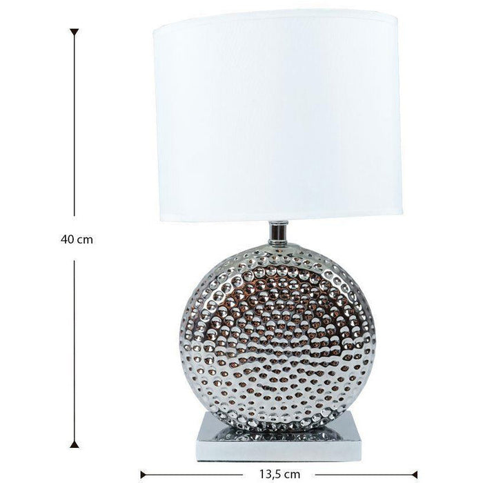 Lámpara Mesa Cromo 1L E27 60W