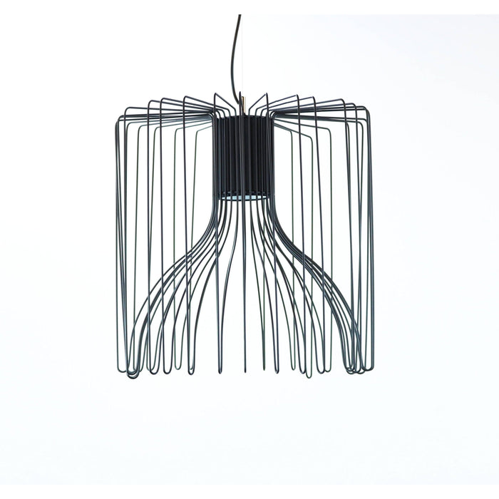LAMP. COLGANTE NEGRO 1L E27 40W