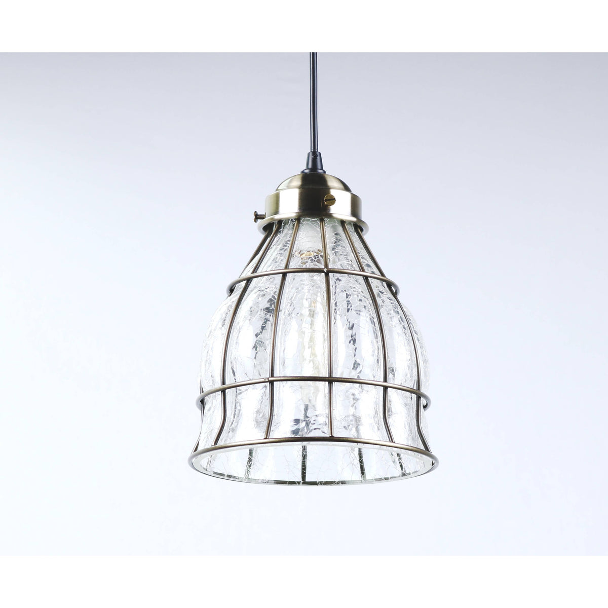 LAMP. COLGANTE BRONCE ANTIGUO 1L E27 60W