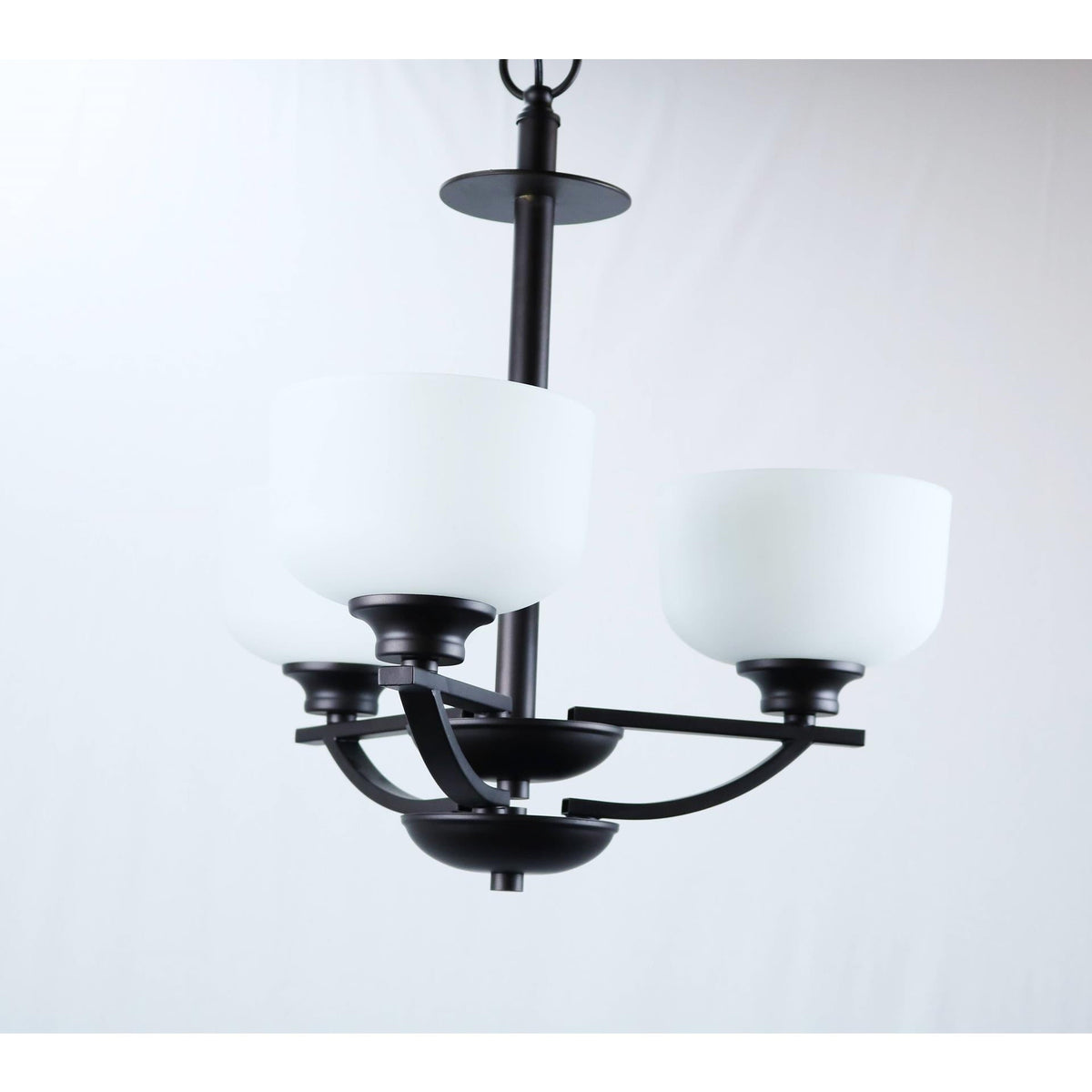 LAMP. COLGANTE BRONCE ANTIGUO 3L E27 60W