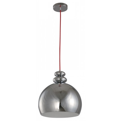 LAMP. COLGANTE CROMO 1L E27 60W